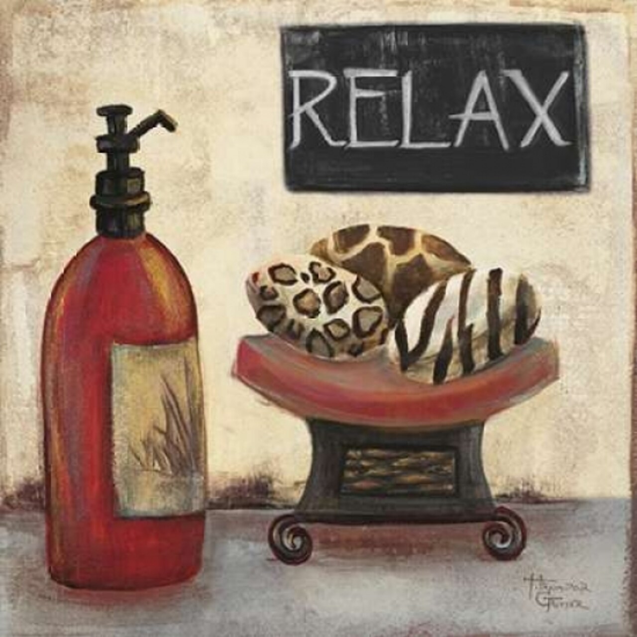 Red Jungle Spa II Poster Print by Hakimipour-Ritter - Item # VARPDX6688J